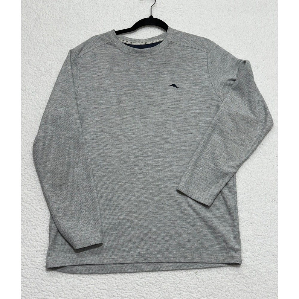 Tommy Bahama Mens Long Sleeve Crewneck Pullover Sweater Grey‎ ZTB97769 Medium